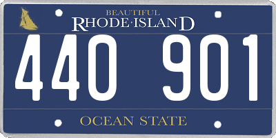 RI license plate 440901