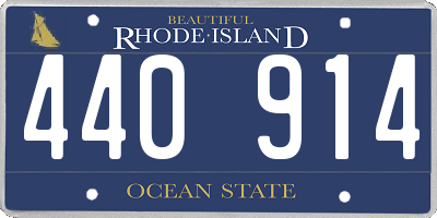 RI license plate 440914