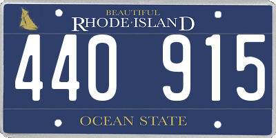 RI license plate 440915