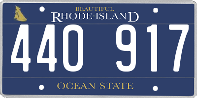 RI license plate 440917
