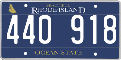 RI license plate 440918