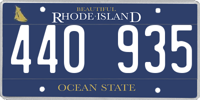 RI license plate 440935
