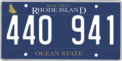 RI license plate 440941