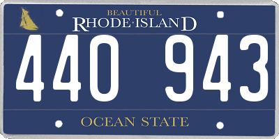 RI license plate 440943