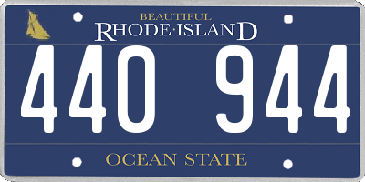 RI license plate 440944