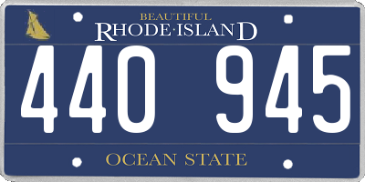 RI license plate 440945
