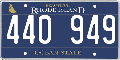 RI license plate 440949