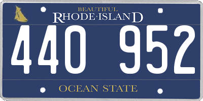 RI license plate 440952