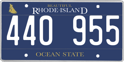 RI license plate 440955