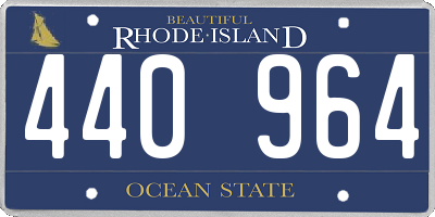RI license plate 440964