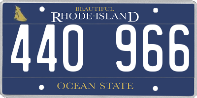 RI license plate 440966