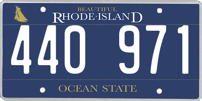 RI license plate 440971