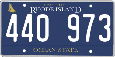 RI license plate 440973