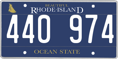 RI license plate 440974