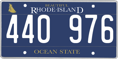 RI license plate 440976
