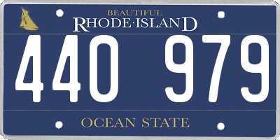 RI license plate 440979