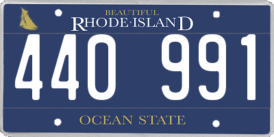 RI license plate 440991