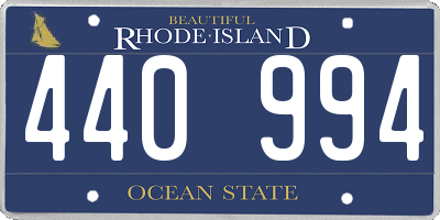RI license plate 440994