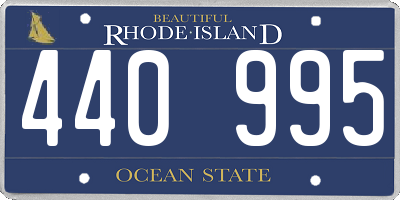 RI license plate 440995