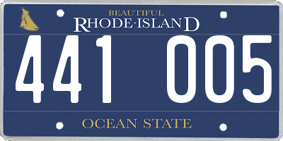 RI license plate 441005