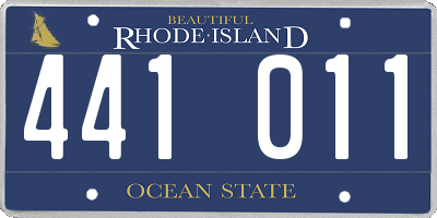 RI license plate 441011