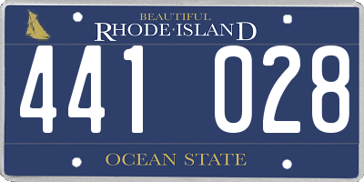 RI license plate 441028