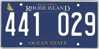 RI license plate 441029