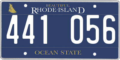 RI license plate 441056