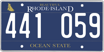 RI license plate 441059