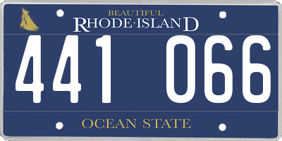 RI license plate 441066