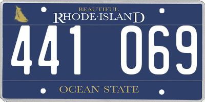 RI license plate 441069