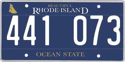 RI license plate 441073
