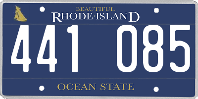 RI license plate 441085