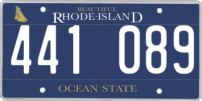 RI license plate 441089