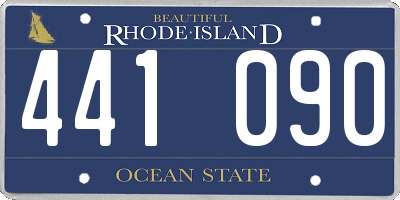 RI license plate 441090