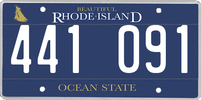 RI license plate 441091