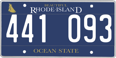 RI license plate 441093