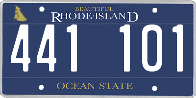 RI license plate 441101