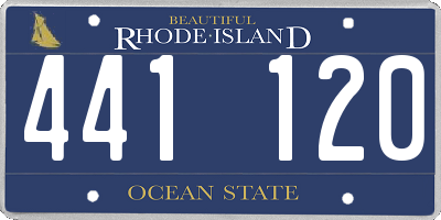 RI license plate 441120