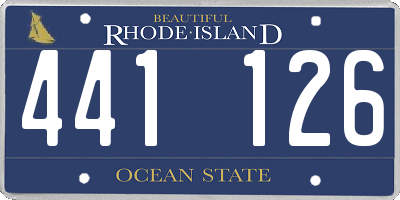 RI license plate 441126