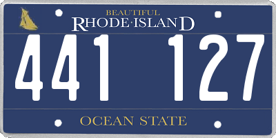 RI license plate 441127