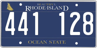 RI license plate 441128