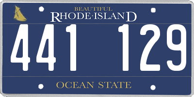 RI license plate 441129