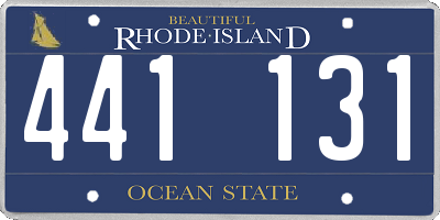 RI license plate 441131