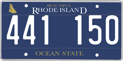 RI license plate 441150