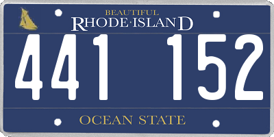 RI license plate 441152
