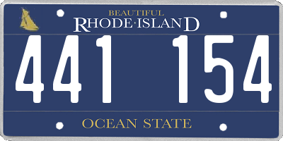 RI license plate 441154