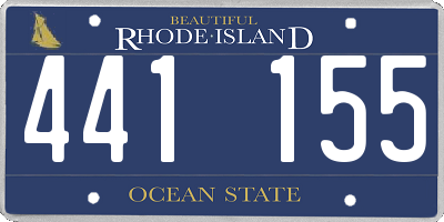 RI license plate 441155