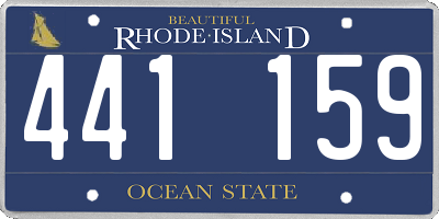 RI license plate 441159