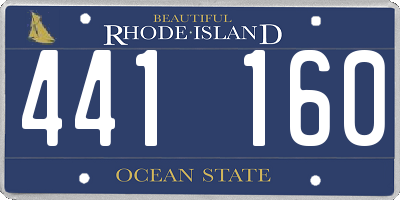 RI license plate 441160
